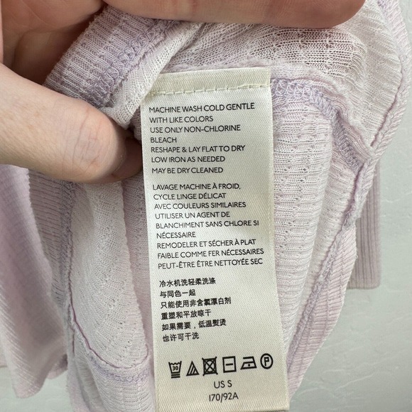 We The Free Citrine Thermal Top Womens Small Purple Long Sleeve V-Neck Tunic - Picture 13 of 15